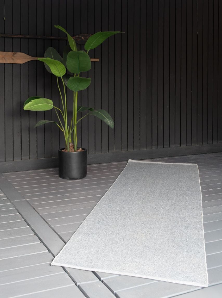 Alfombra de Pasillo Gris Claro Alfombra Rauz