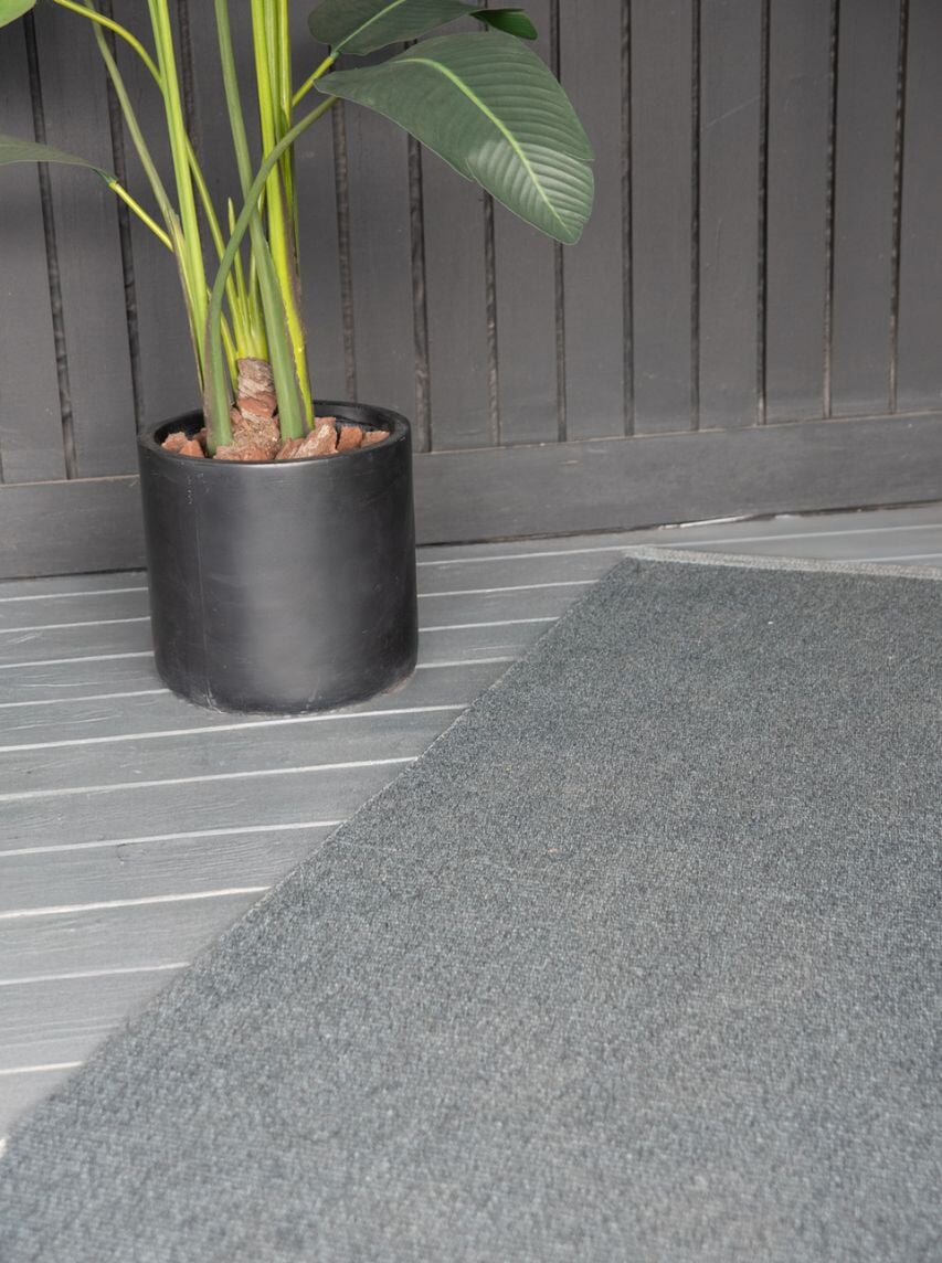 Alfombra de Pasillo Gris Oscuro Alfombra Rauz