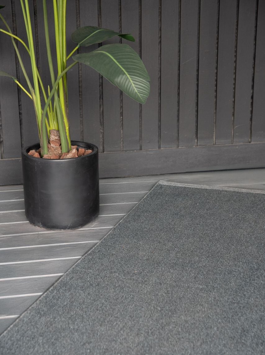 Alfombra de Pasillo Gris Oscuro Alfombra Rauz